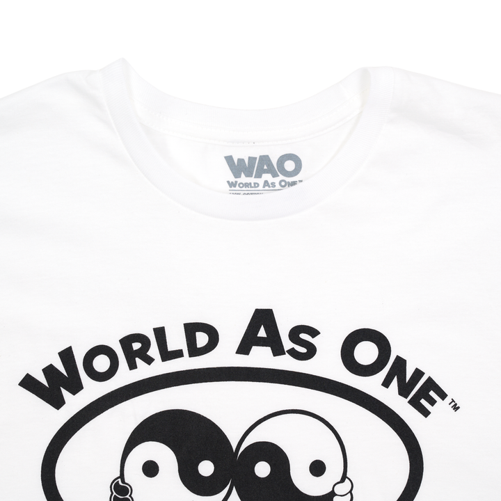 World As One - Unisex T-Shirt White &amp; Black