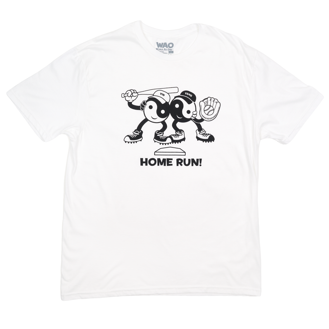 Home Run! - Unisex T-Shirt White &amp; Black