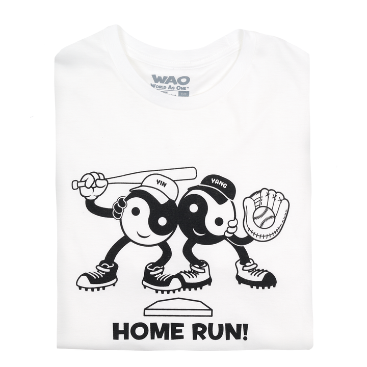 Home Run! - Unisex T-Shirt White &amp; Black