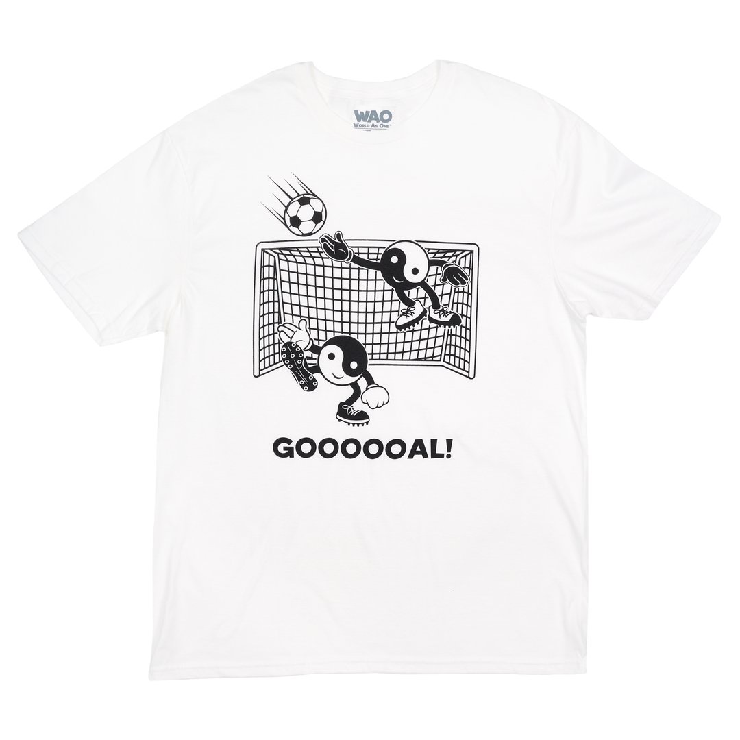 Goooooal! - Unisex T-Shirt White &amp; Black