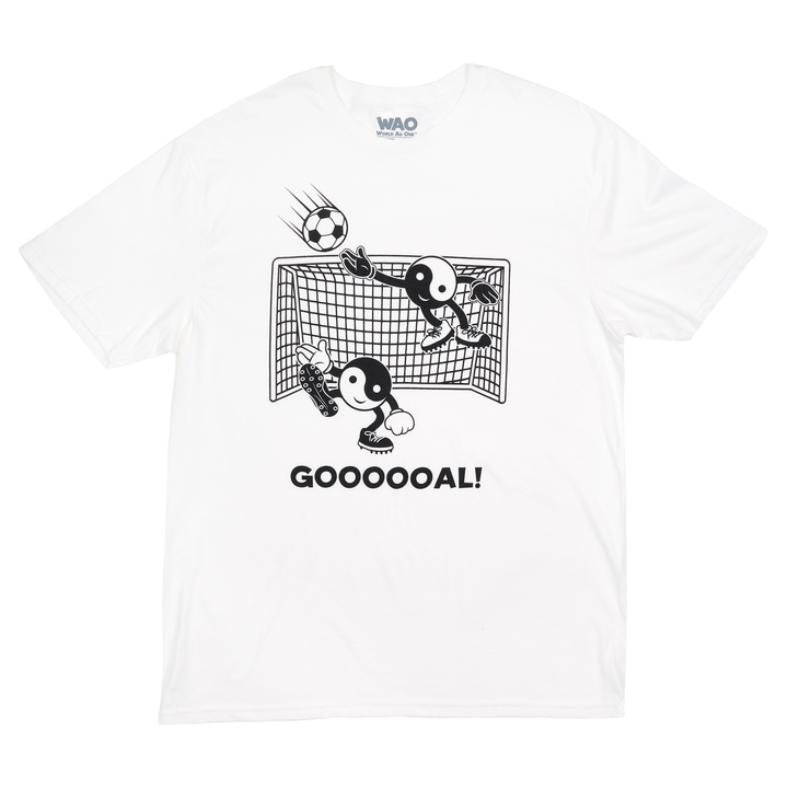 Goooooal! - Unisex T-Shirt White &amp; Black