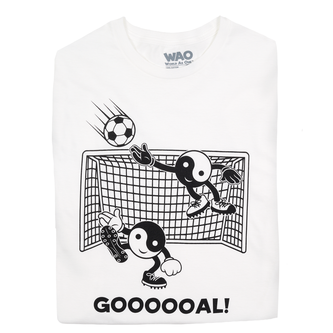 Goooooal! - Unisex T-Shirt White &amp; Black