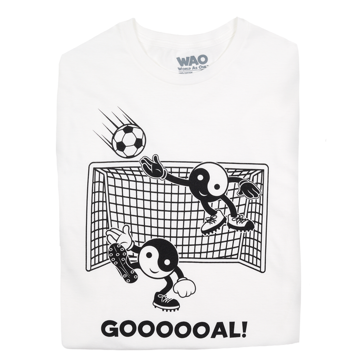 Goooooal! - Unisex T-Shirt White &amp; Black