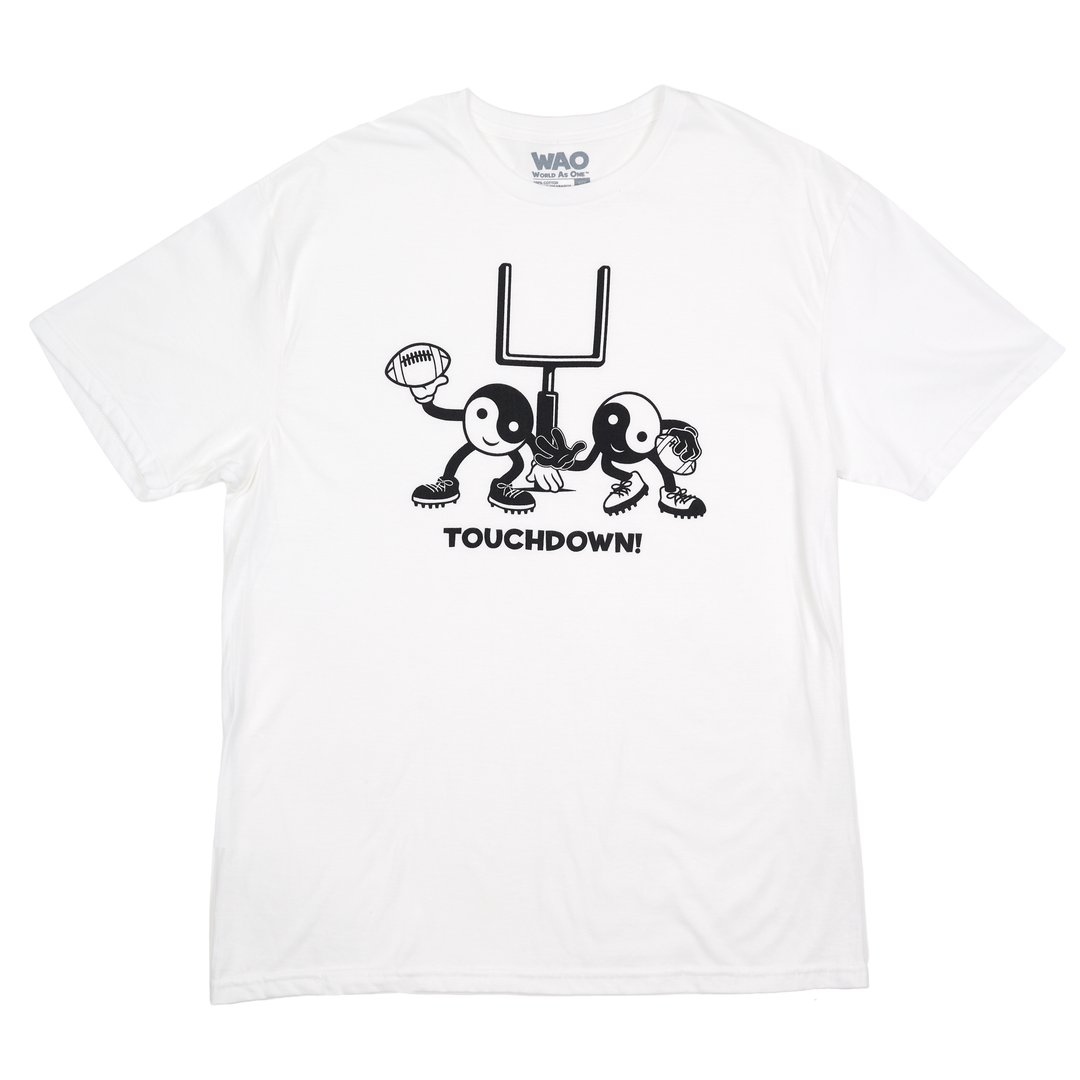 Touchdown! - Unisex T-Shirt White &amp; Black