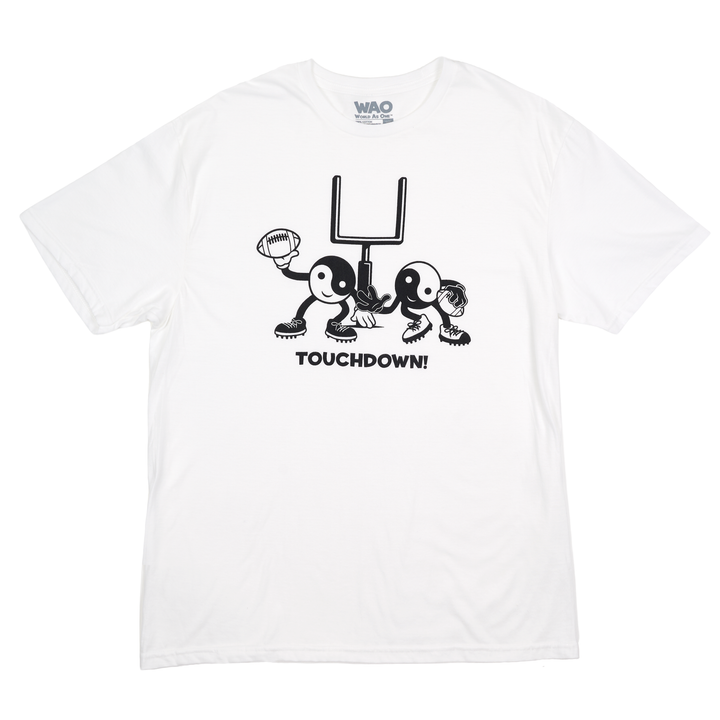 Touchdown! - Unisex T-Shirt White &amp; Black