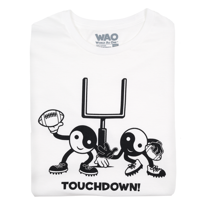 Touchdown! - Unisex T-Shirt White &amp; Black