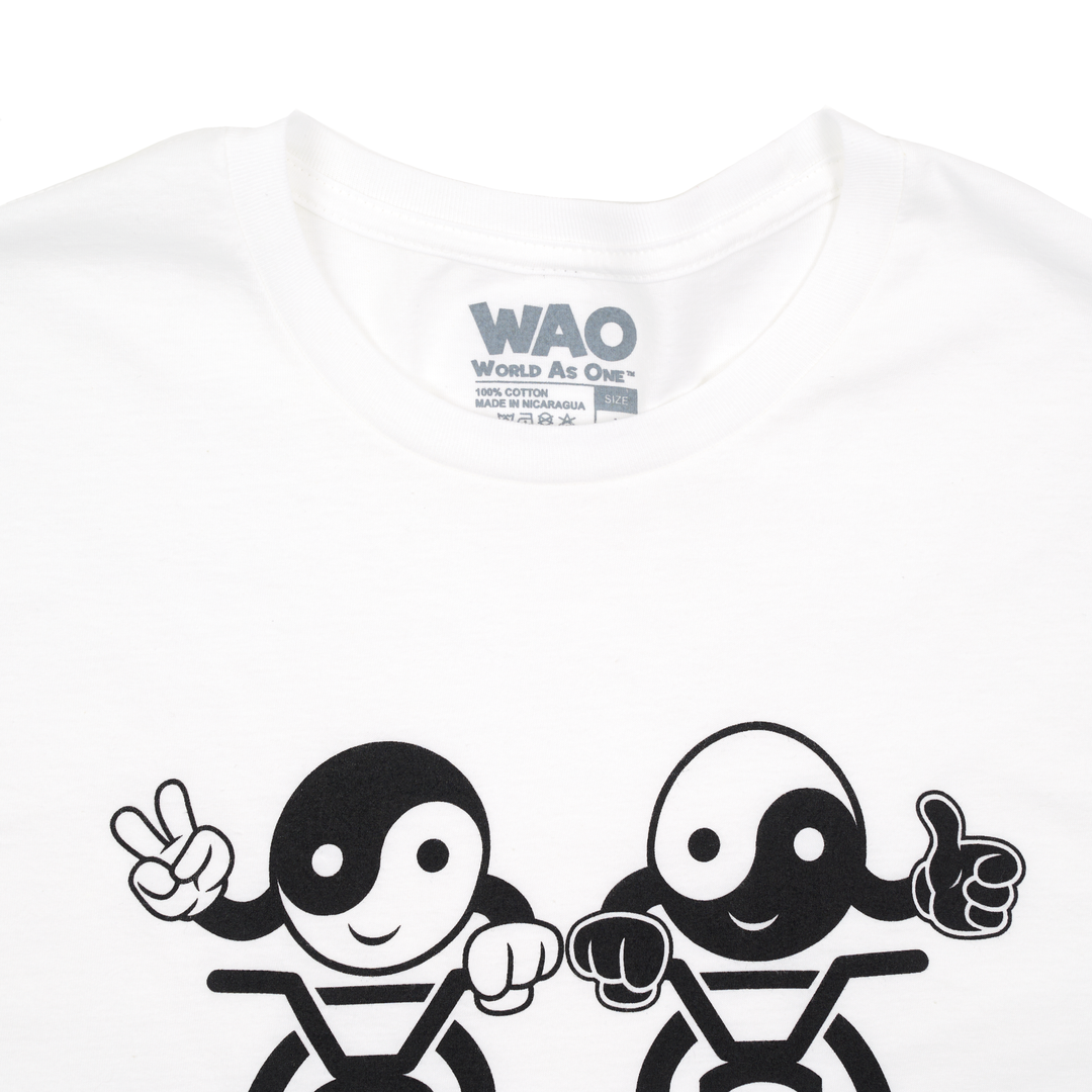 Together We Ride - Unisex T-Shirt White &amp; Black