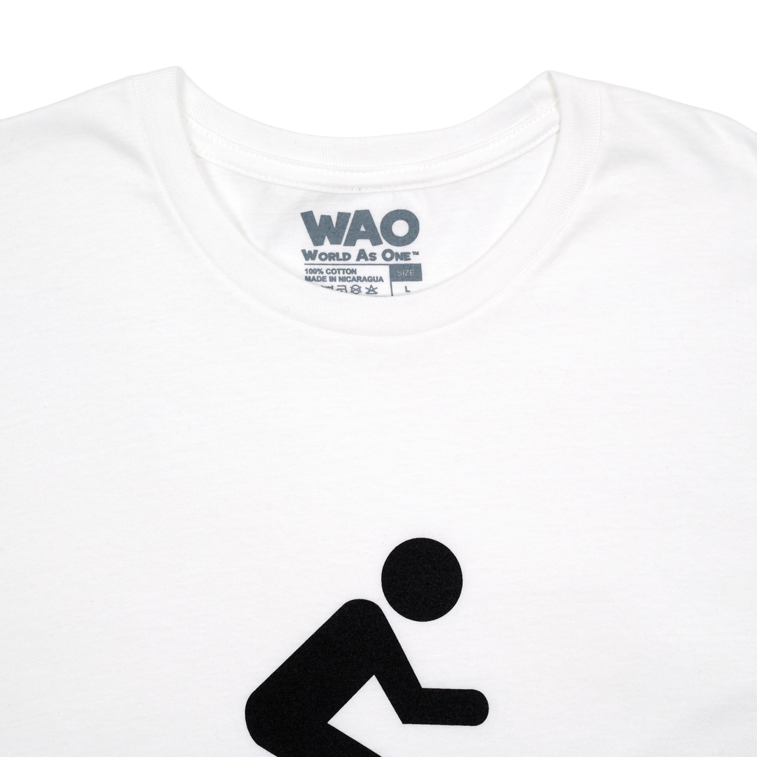 Miles &amp; Memories "Up the Yin Yang" - Unisex T-Shirt White &amp; Black