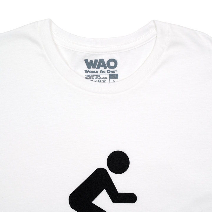 Miles &amp; Memories "Up the Yin Yang" - Unisex T-Shirt White &amp; Black