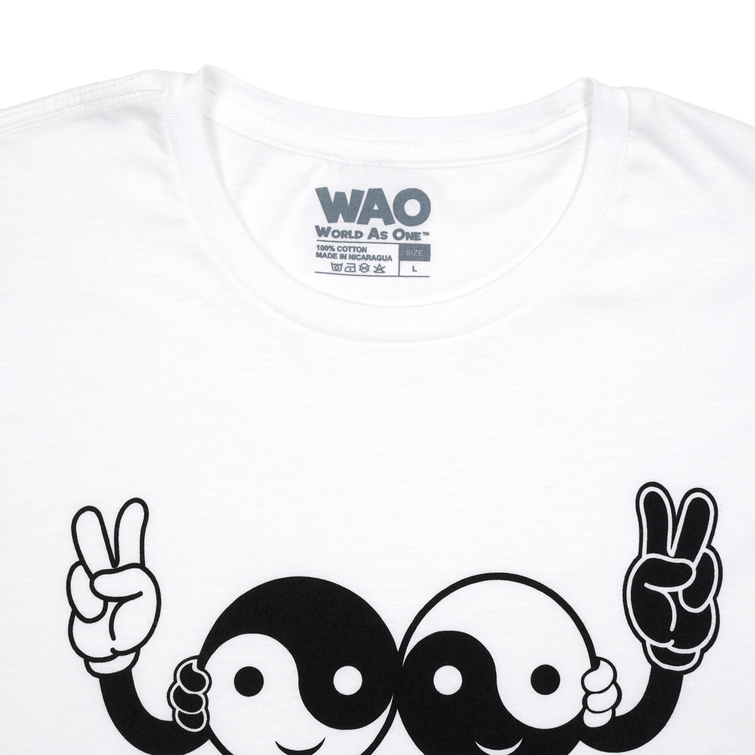 Peace Be With You - Unisex T-Shirt White &amp; Black
