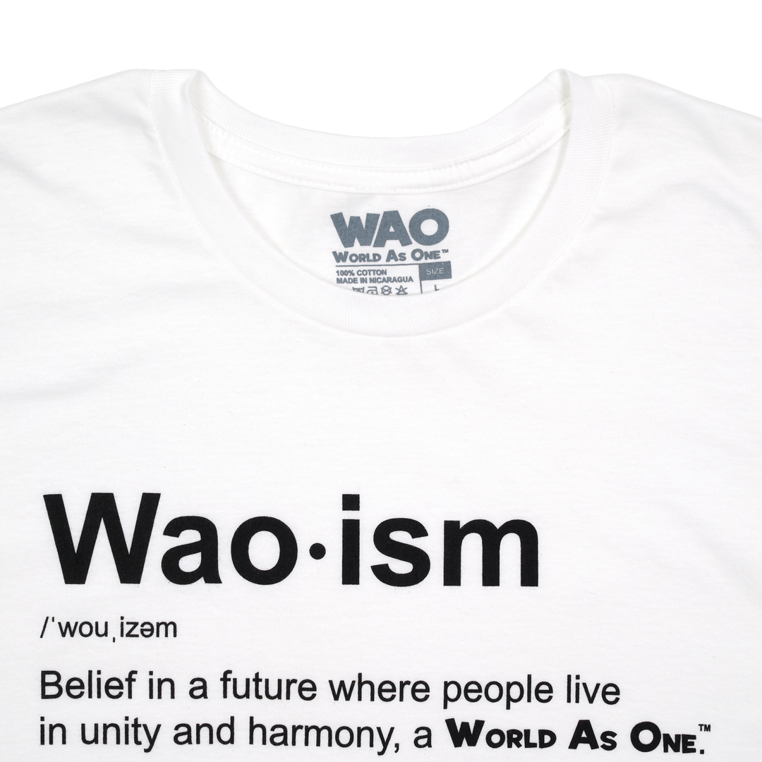 Waoism Definition - Unisex T-Shirt White &amp; Black