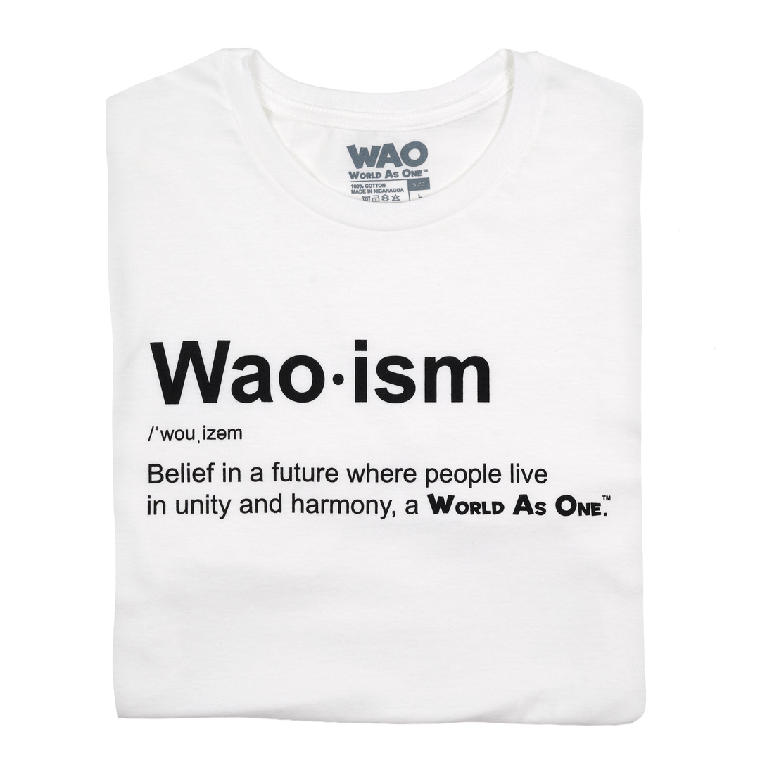 Waoism Definition - Unisex T-Shirt White &amp; Black