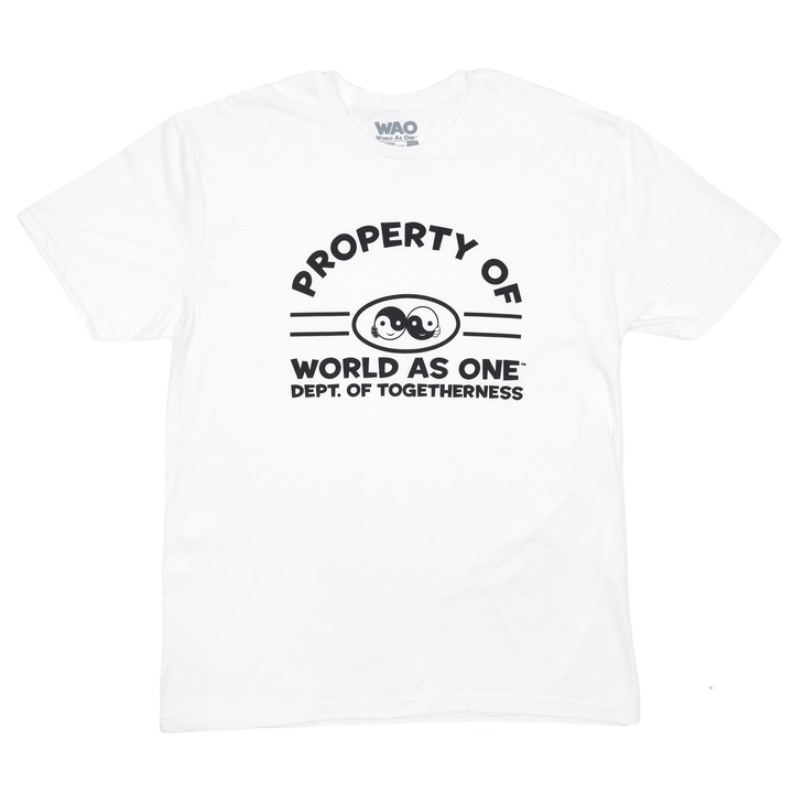 Property of Dept. of Togetherness - Unisex T-Shirt White &amp; Black