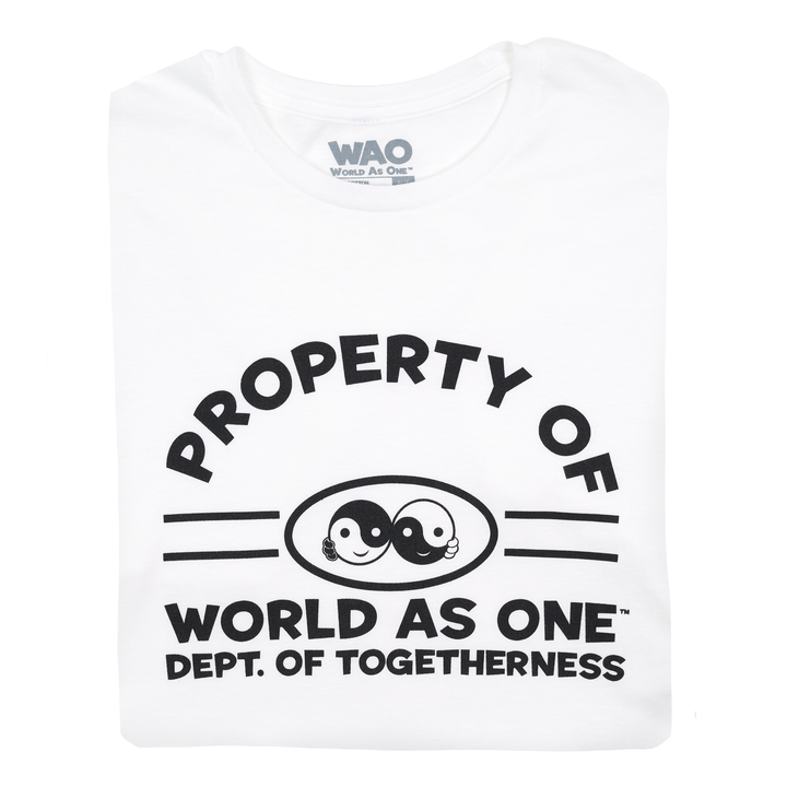 Property of Dept. of Togetherness - Unisex T-Shirt White &amp; Black
