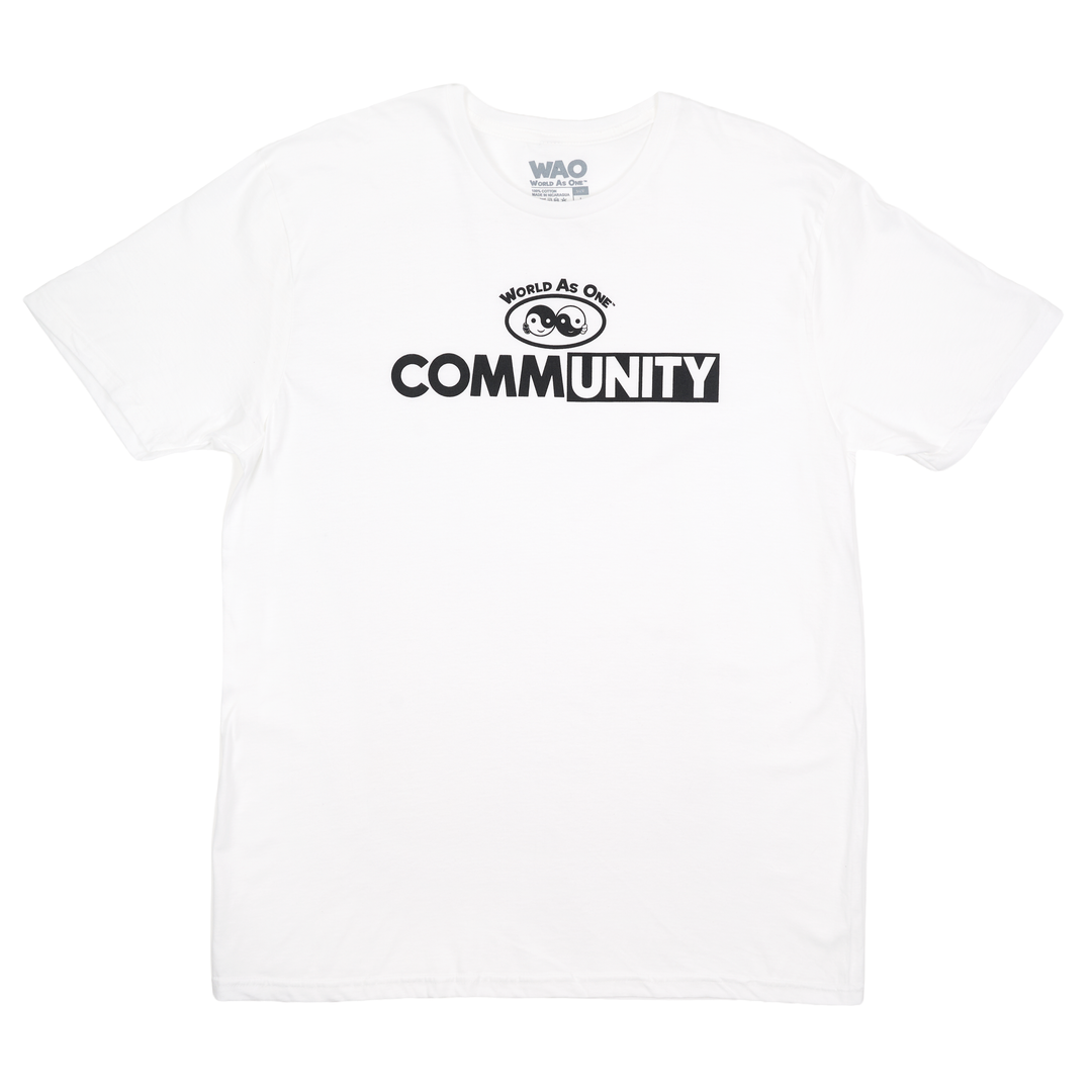CommUNITY - Unisex T-Shirt White &amp; Black