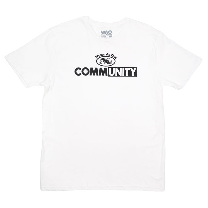 CommUNITY - Unisex T-Shirt White &amp; Black
