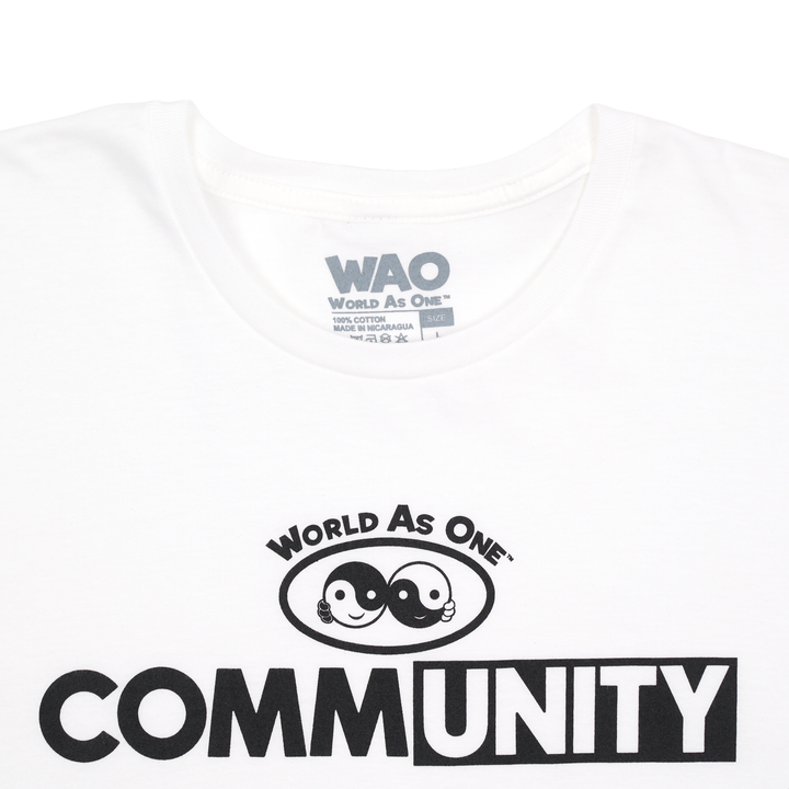 CommUNITY - Unisex T-Shirt White &amp; Black