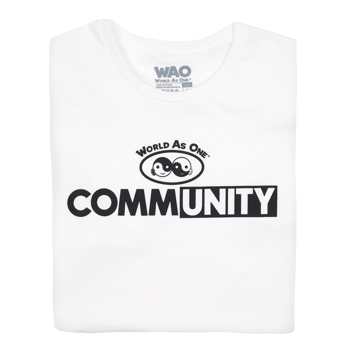 CommUNITY - Unisex T-Shirt White &amp; Black