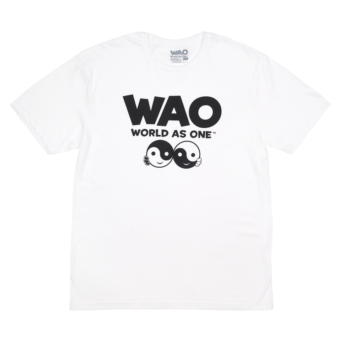 WAO - Unisex T-Shirt White &amp; Black