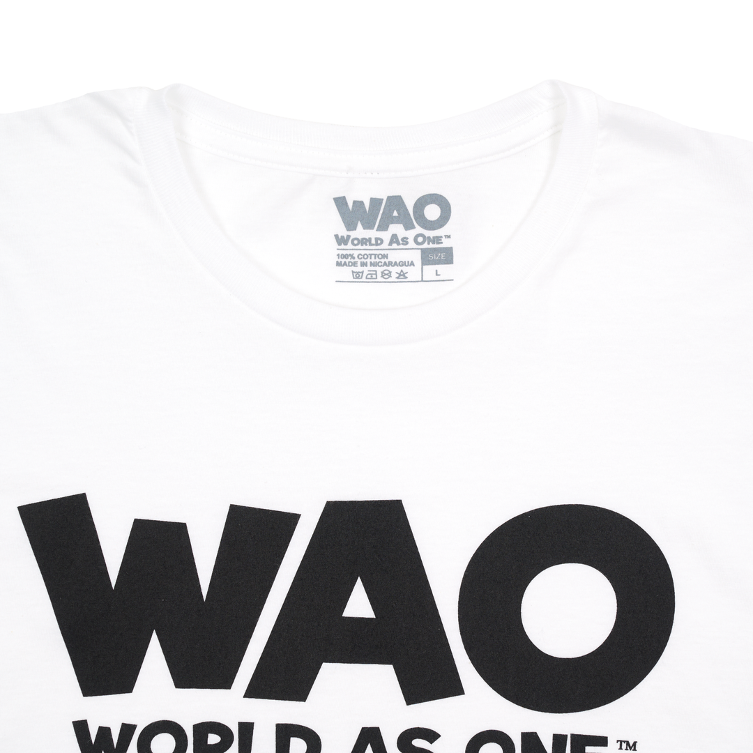 WAO - Unisex T-Shirt White &amp; Black