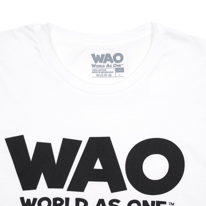 WAO - Unisex T-Shirt White &amp; Black