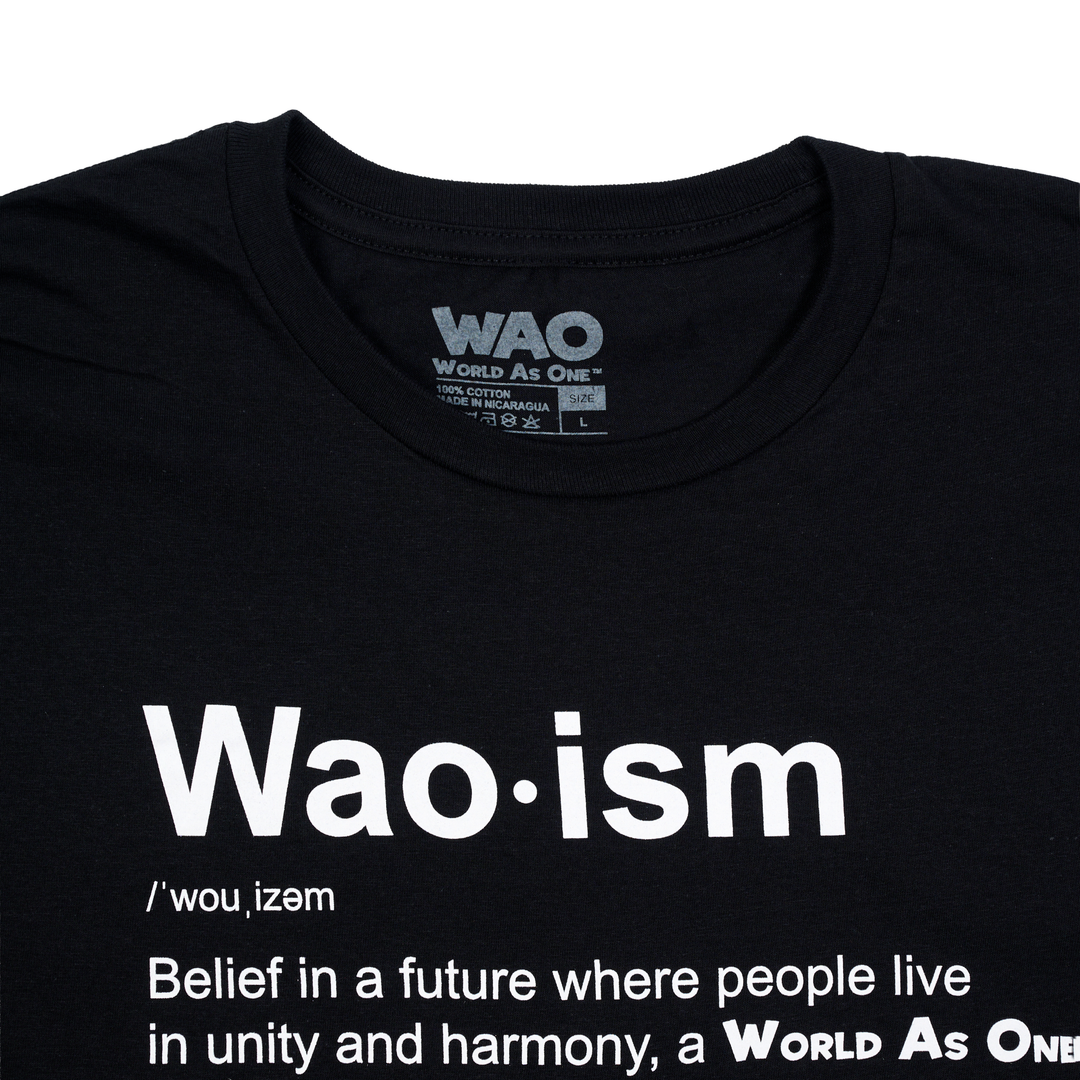Waoism Definition - Unisex T-Shirt Black &amp; White