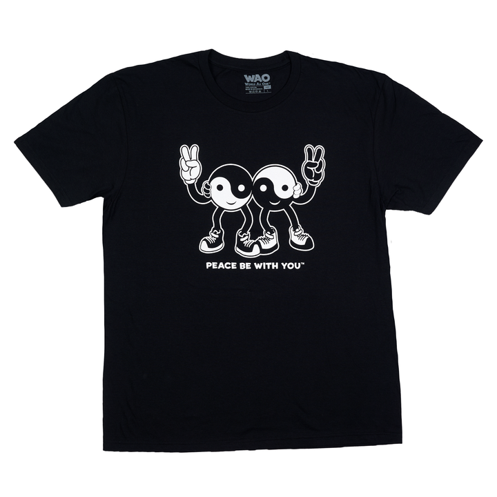 Peace Be With You - Unisex T-Shirt Black &amp; White