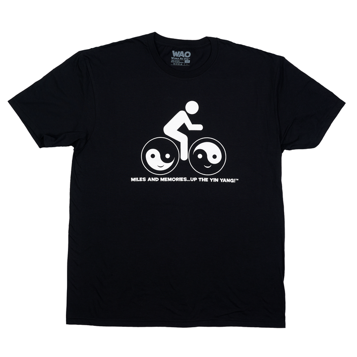 Miles &amp; Memories "Up the Yin Yang" - Unisex T-Shirt Black &amp; White