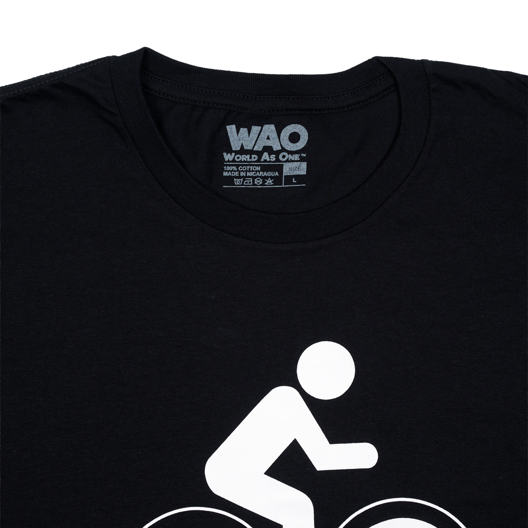 Miles &amp; Memories "Up the Yin Yang" - Unisex T-Shirt Black &amp; White