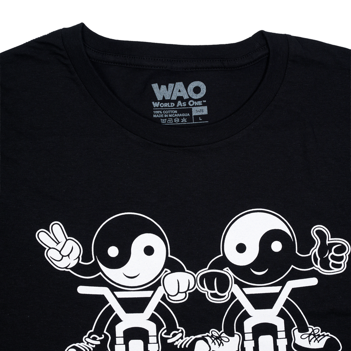 Together We Ride - Unisex T-Shirt Black &amp; White