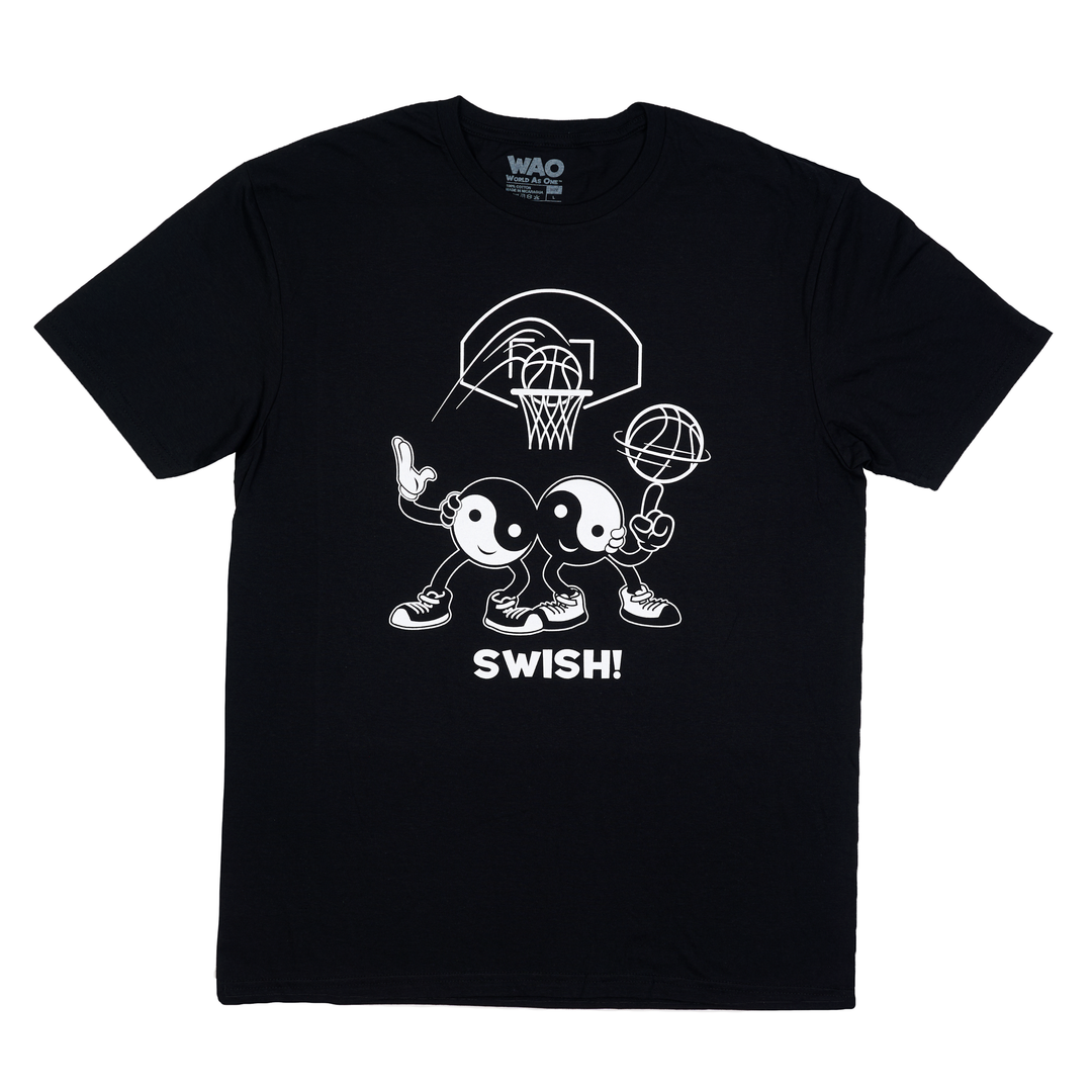 Swish! - Unisex T-Shirt Black &amp; White