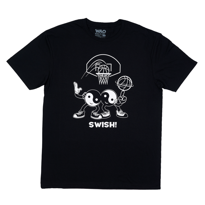 Swish! - Unisex T-Shirt Black &amp; White