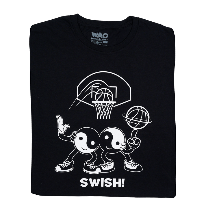Swish! - Unisex T-Shirt Black &amp; White
