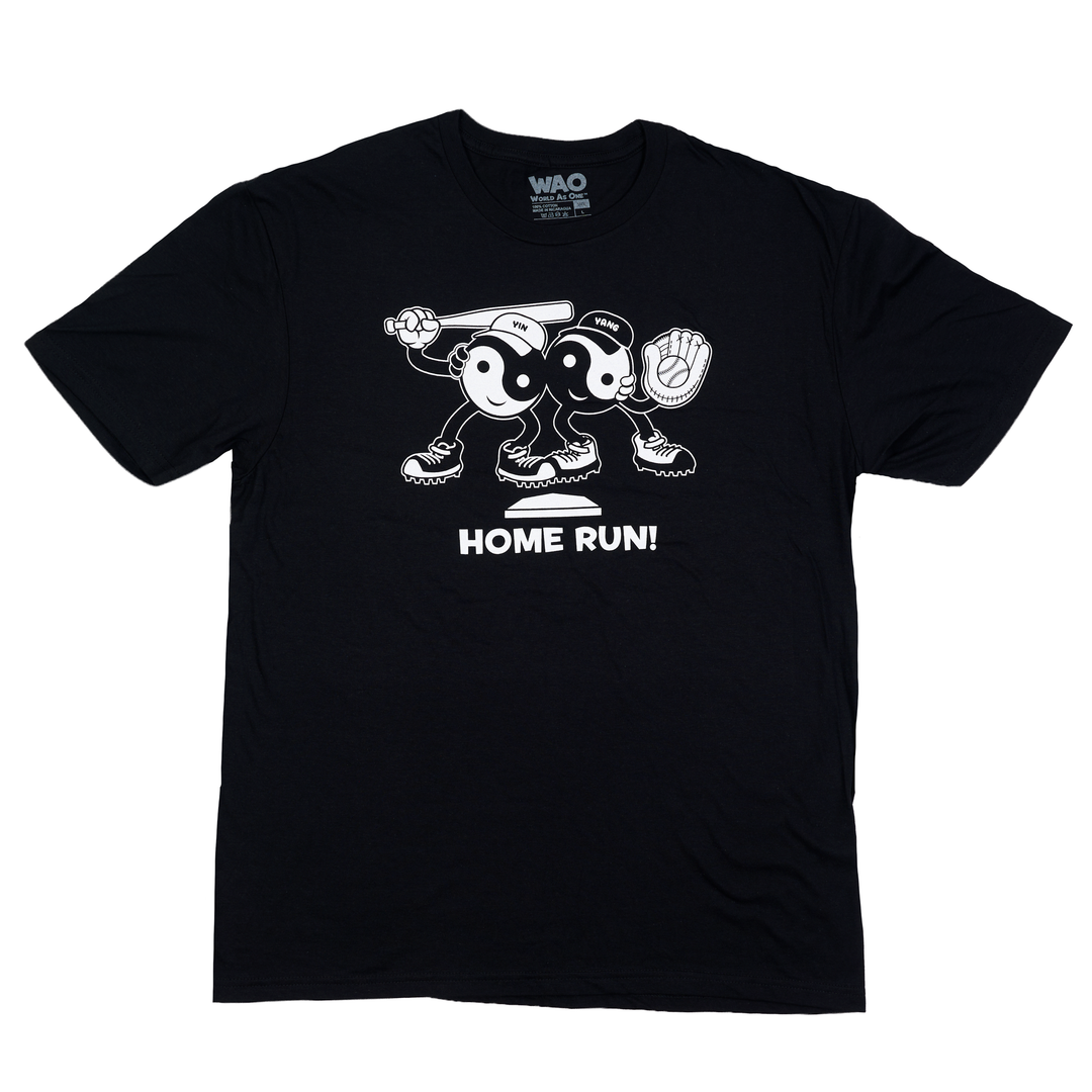 Home Run! - Unisex T-Shirt Black &amp; White