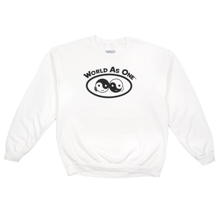 World As One - Unisex Sweatshirt White &amp; Black