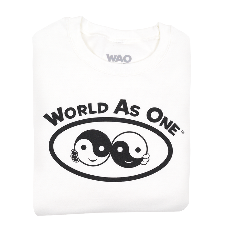 World As One - Unisex Sweatshirt White &amp; Black
