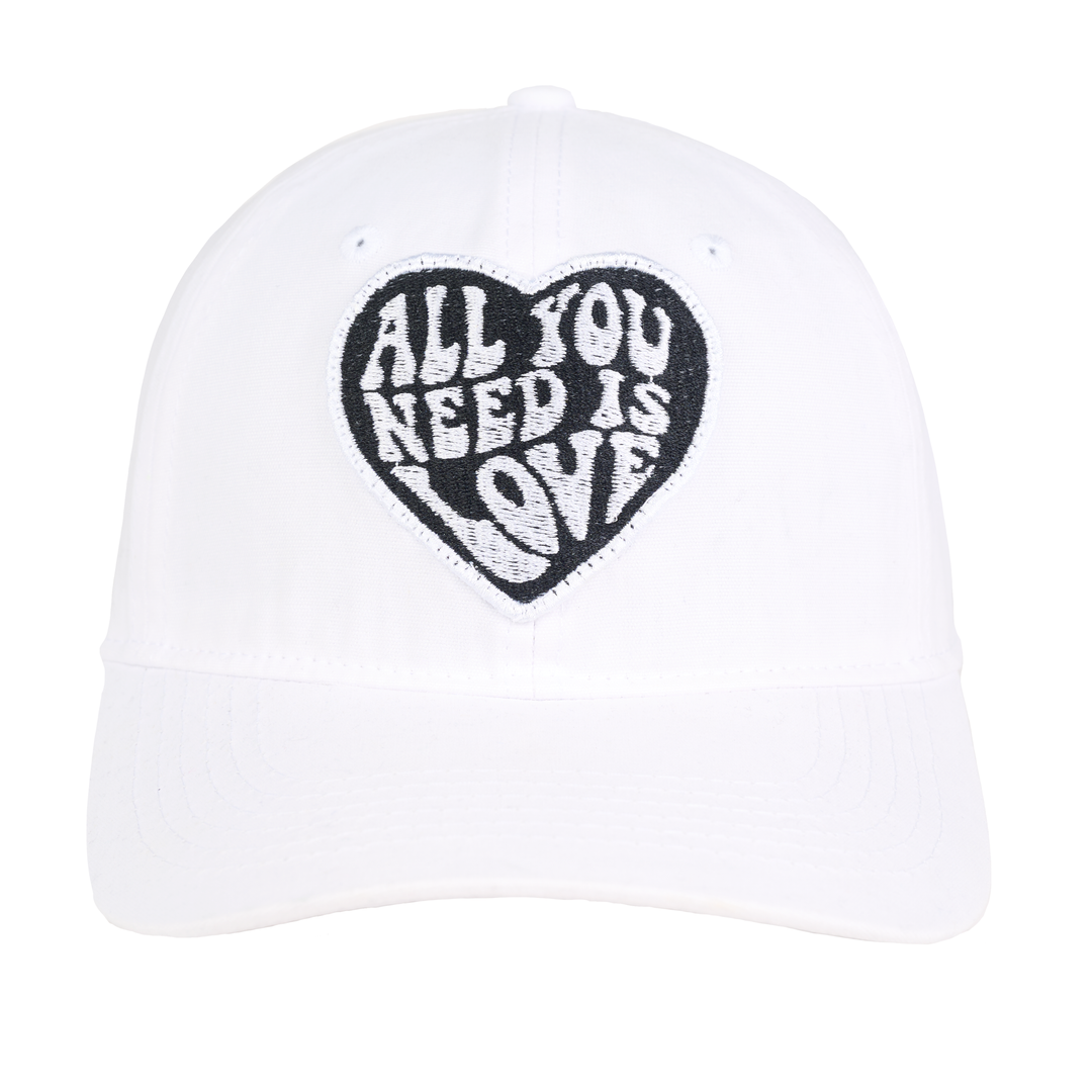 All You Need is Love - White &amp; Black "Dad" Hat