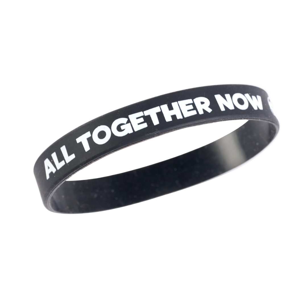 All Together Now - Silicone Wrist Band Black